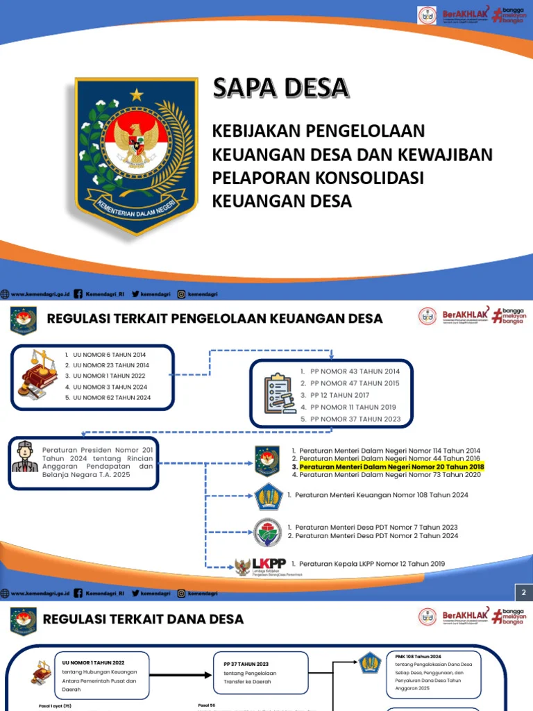 Regulasi yang Mengatur Pelaporan Dana Desa