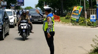 Satlantas Banyuasin Perkuat Strong Point dan Patroli untuk Kelancaran Lalu Lintas