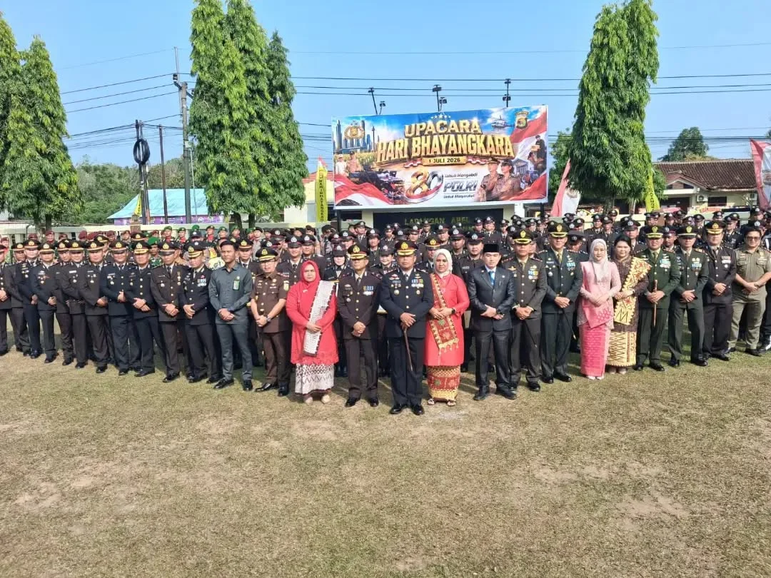 Sinergi TNI-Polri Diperkuat, Dandim Way Kanan Hadiri HUT Bhayangkara ke-80