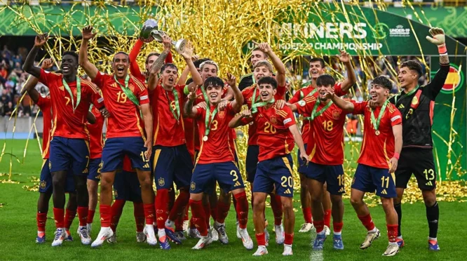 Spain U19 Kalahkan Jerman untuk Juara Piala Eropa U19 2026
