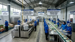 SPPG Way Tuba Siap Produksi Ribuan Porsi Makan Bergizi Gratis Setiap Hari