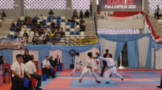 UKM Karate Unila Borong Dua Medali Perunggu di Piala Kapolri 2026