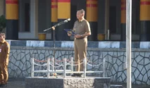 Wabup Yusman Zega Pimpin Upacara Bendera di Nias Utara, Ingatkan Pembahasan Anggaran