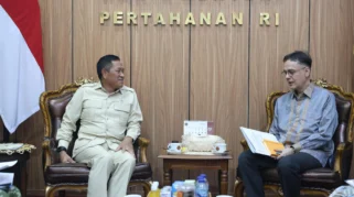 Wamenhan RI Terima Kunjungan Deputi Bidang Koordinasi Konektivitas Kemenko