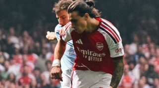 Arsenal Unggul 2-0 Atas Manchester City di Babak Pertama Final Community Shield 2026