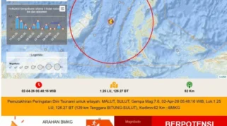Berturut-turut Guncang Sulut! Info BMKG Gempa Hari Ini 5 Agustus 2026 di Manado, Sangihe, Melonguane