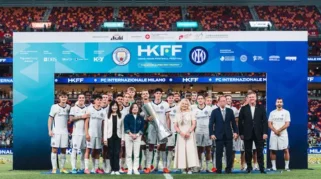 Disaksikan 42.826 Penonton, Inter Milan Taklukkan Man City di Hong Kong
