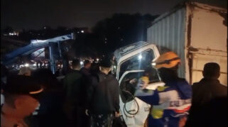 Empat Orang Meninggal Akibat Kecelakaan Beruntun Truk Tabrak 2 Mobil dan 2 Motor di Puncak Cianjur