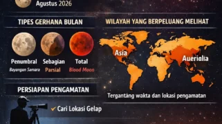 Gerhana Bulan Sebagian 28 Agustus 2026 Tidak Terlihat di Indonesia, Ini Penjelasan NASA