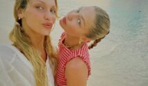 Gigi dan Bella Hadid Nikmati Liburan Keluarga dengan Gaya Rambut Pirang Serasi di Pantai