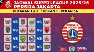Jadwal Lengkap Persija di Super League 2026/2027: Macan Kemayoran Jamu Persib di Jakarta Pekan Kedua