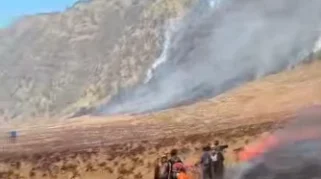 Kebakaran TNBTS Masuk Hari Kelima, Api Hanguskan 90 Hektare Lahan