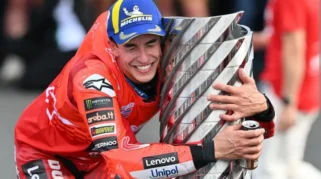 Marc Marquez Menang Sprint Race MotoGP Aragon 2026, Fabio Di Giannantonio Alami Crash