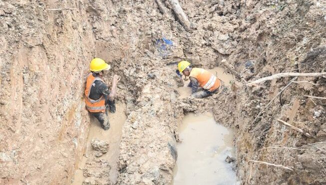 Perbaikan Pipa Bocor Ganggu Distribusi Air Bersih ke 4.916 Pelanggan Tirta Musi Palembang