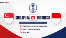 Prediksi dan Statistik Singapura vs Timnas Indonesia di Piala AFF 2026, Menang atau Pulang