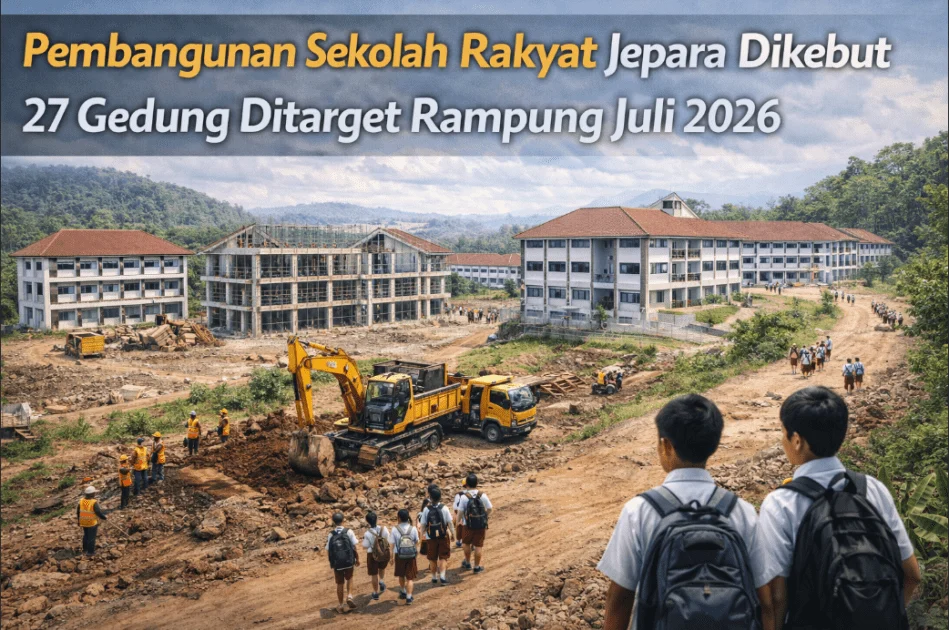 Putus Rantai Kemiskinan, Sekolah Rakyat 10 Hektar di Jepara Siap Tampung 345 Siswa