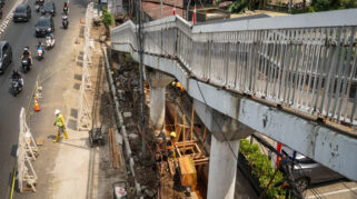 Revitalisasi Trotoar di Jalan Gatot Subroto Dimulai, Proyek Ditargetkan Selesai November 2026
