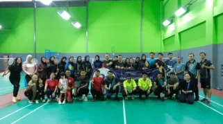 Semarak Hari Pengayoman Ke-81, Kanwil Kemenkum Babel Gelar Turnamen Badminton Antarpegawai