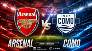 Streaming Gratis Arsenal vs Como di YouTube Malam Ini: Jadwal dan Prediksi Pemain