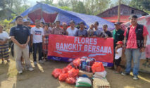 Tim Relawan JHL Fondation Salurkan Bantuan ke Korban Gempa di Perbatasan Matim dan Ngada