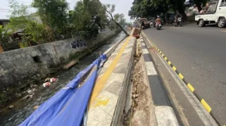 Trotoar di Sawangan Depok Ambles Baru Setahun, Pemkot Segera Perbaiki