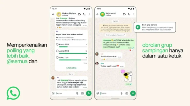 WhatsApp Rilis 3 Fitur Baru untuk Grup, Kini Bisa Mention Semua
