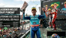 Veda Ega Pratama Capai Podium Ketiga di GP Brasil, Naik ke Posisi Tiga Klasemen Moto3 2026
