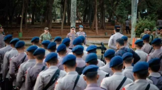 9.505 Personel Amankan Demo Dua Tahun Prabowo – Gibran
