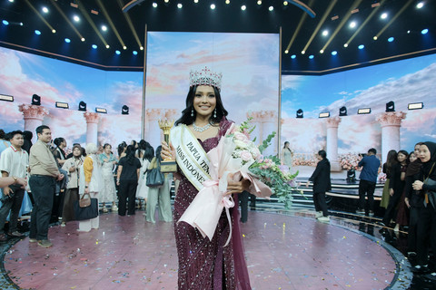 Alda Callista Perwakilan Papua Tengah Raih Mahkota Miss Indonesia 2026