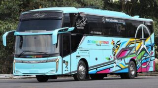 Bus Baru PO Rehobot Trans Jadi yang Pertama Pakai Skylander R25 Skyseat di Kalbar
