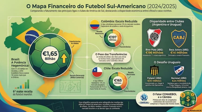 Dampak Dominasi Finansial Klub Brasil di Liga Sepak Bola Amerika Selatan