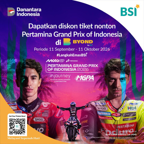 Diskon Spesial Tiket MotoGP Mandalika Melalui BYOND by BSI