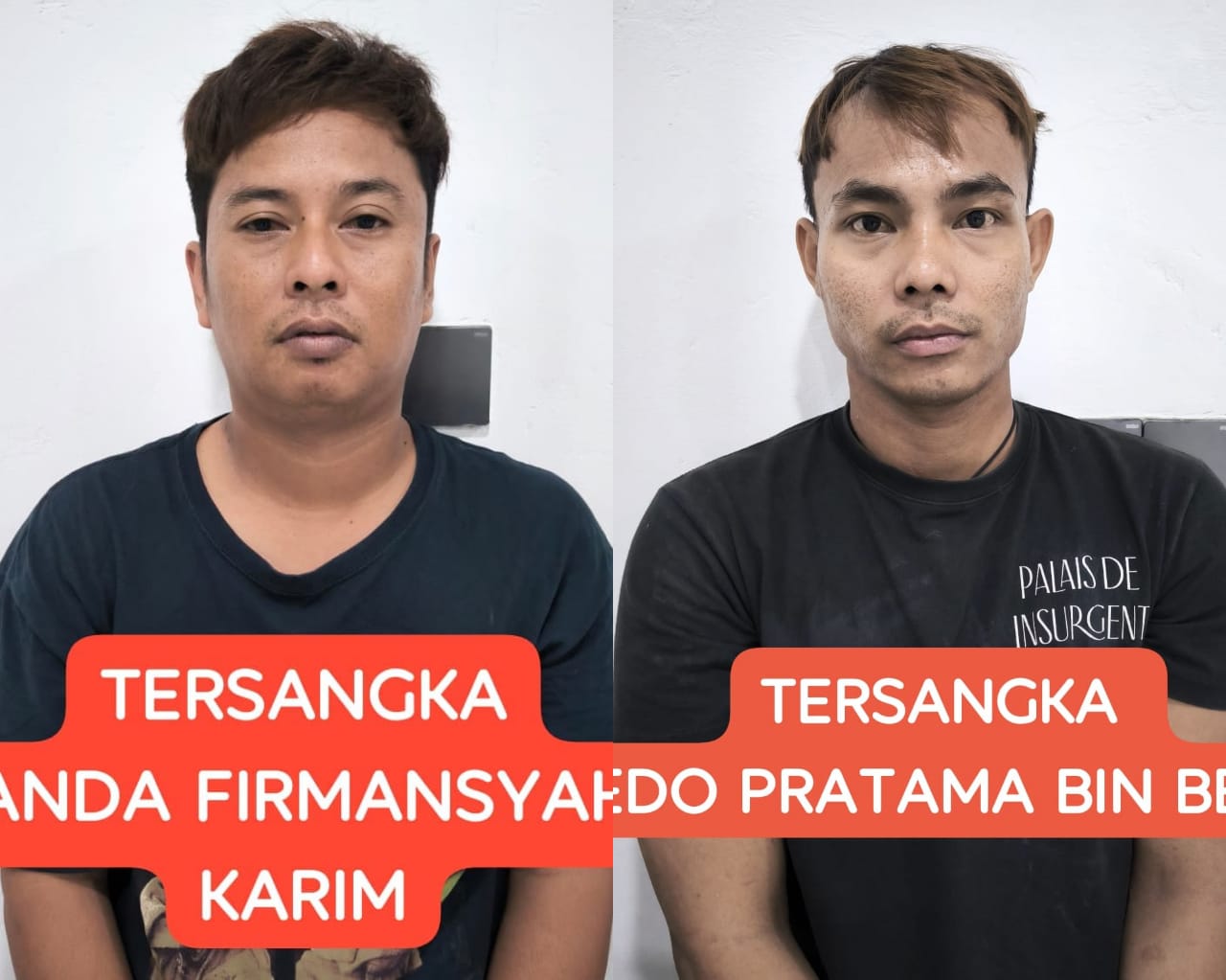 Dua Tersangka Pengeroyokan Wartawan Terungkap di Mapolda Sumsel