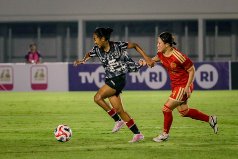 Foto Berbagi Poin, Persija Wanita Imbang 1-1 lawan FC Bekasi City