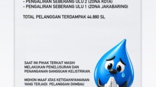 Gangguan Listrik di Intake dan IPA Ogan, 44.880 Pelanggan Perumda Tirta Musi Terdampak Pemadaman Air