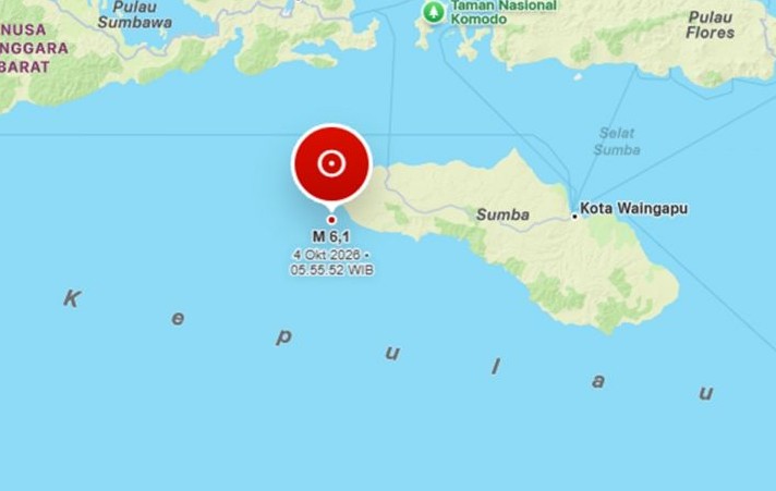 Gempa Magnitudo 6,1 Guncang Sumba Barat Daya, BMKG Pastikan Tak Berpotensi Tsunami