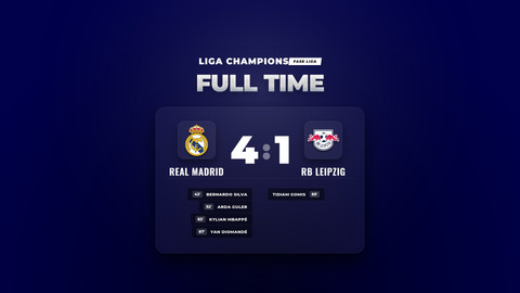 Hasil Liga Champions: Real Madrid Cukur RB Leipzig 4-1