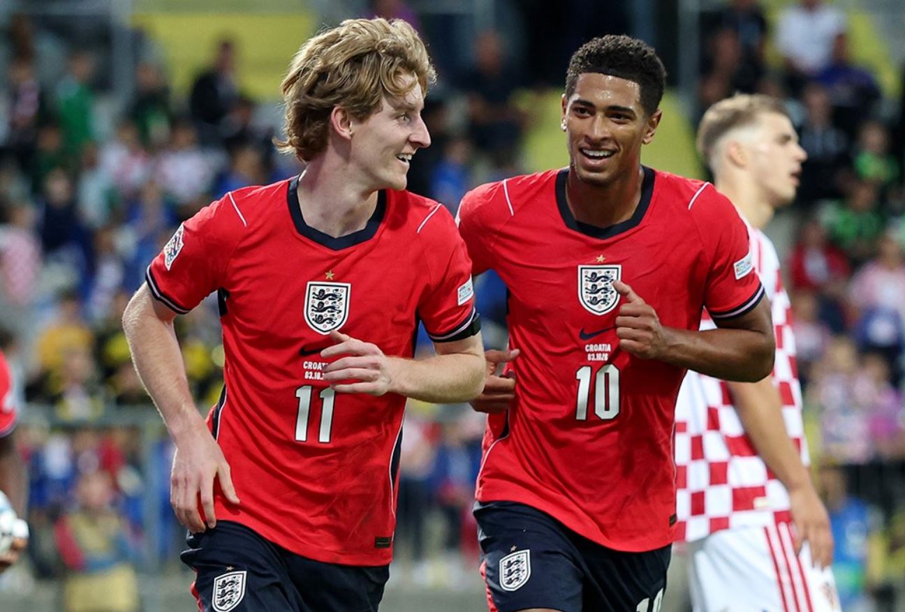 Inggris Raih Kemenangan Telak 7-0 atas Kroasia di UEFA Nations League