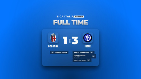 Inter Milan Menang 3-1 atas Bologna di Liga Italia