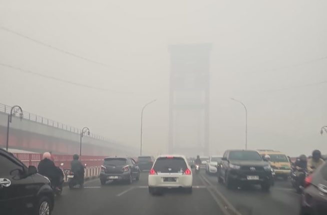 ISPU Palembang Tembus 1.925, Kabut Asap Karhutla Kembali Memburuk