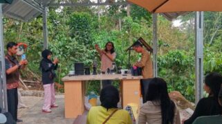 K-TRACK Jadikan Gunung Karang Ruang Edukasi Kopi di Pandeglang