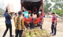 Kanwil Kemenkum Babel Salurkan Donasi untuk Warga Terdampak Karhutla di Bangka Selatan