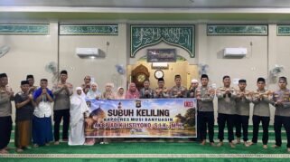 Kapolres Muba Subuh Keliling di Sekayu, Ajak Warga Perangi Narkoba dan Cegah Karhutla