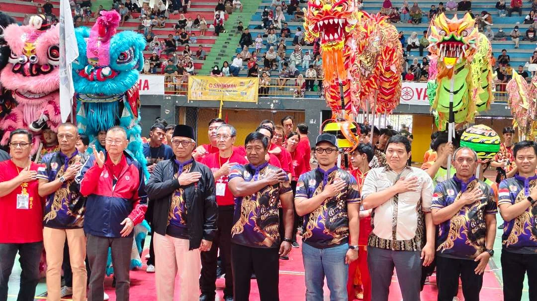 Kejuaraan Barongsai Pertama di Kediri Libatkan 25 Regu dari Se-Jawa Bali
