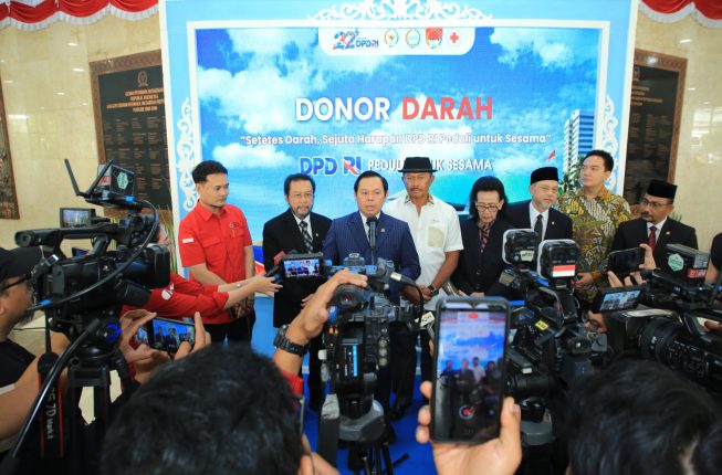 Kepedulian Sosial Melalui Donor Darah di HUT ke-22 DPD RI