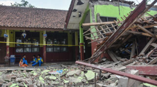 Kondisi Memprihatinkan Bangunan SDN 3 Batulawang di Kota Banjar