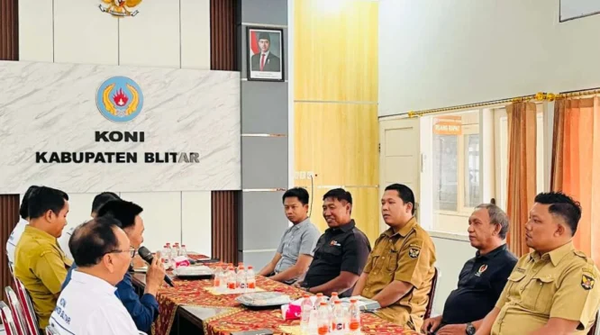KONI Kota Kediri Ajak Kabupaten Blitar Kolaborasi Jadi Penyangga Porprov Jatim 2029