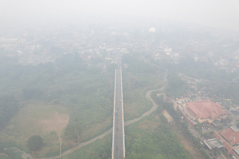 Kualitas Udara Berbahaya Akibat Kabut Asap di Jambi