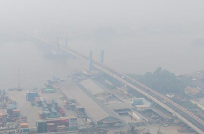 Palembang Kembali Diselimuti Kabut Asap, 4 Titik Kualitas Udara Masuk Level Berbahaya