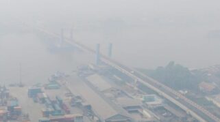 Palembang Kembali Diselimuti Kabut Asap, 4 Titik Kualitas Udara Masuk Level Berbahaya